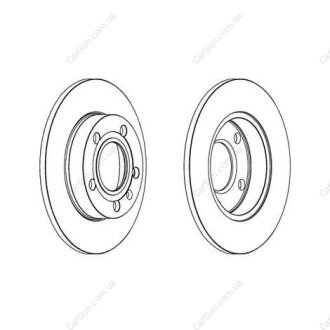 Диск тормозной задний (кратно 2шт.) Audi A4 (00-08)/Seat Exeo (08-13) CHAMPION 562192CH