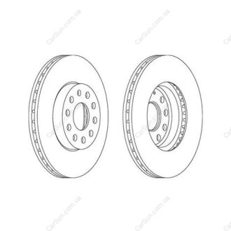 Диск тормозной передний (кратно 2шт.) Audi A3 (03-20),Q2 (16-)/Skoda Karoq (17-) CHAMPION 562235CH