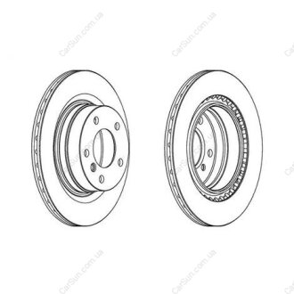 Гальмівний диск задній BMW 1, 2, 3, 4 CHAMPION 562316CH