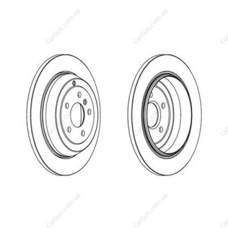 Гальмівний диск задній Mercedes M-Class (W164), R-Class (W251, V251) (2005->) CHAMPION 562324CH