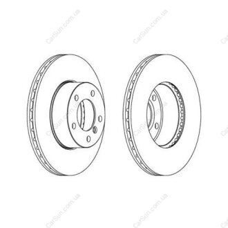 Диск тормозной передний (кратно 2шт.) BMW 1 (06-12), 1 (03-13), 3 (04-12), Z4 (0 CHAMPION 562342CH