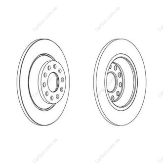 Гальмівний диск задній Audi A6 (4F2, C6) Allroad (4FH, C6) Avant (4F5, C6) CHAMPION 562438CH