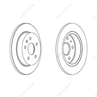 OPEL Диск тормозной задн.&quot;16&quot; Insignia 08- CHAMPION 562461CH