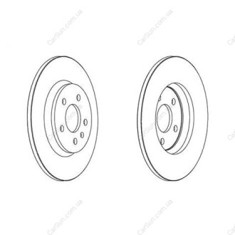 Гальмівний диск задній Audi A4, A5, A6, A7, Q5 CHAMPION 562505CH