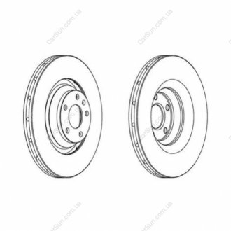 Гальмівний диск передній Audi A6 (4F2,4F5,4FH,C6) CHAMPION 562506CH-1
