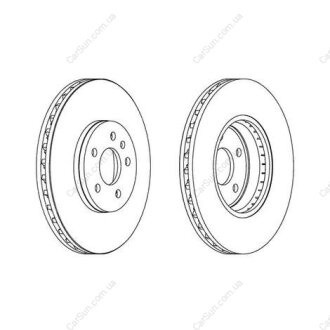 Гальмівний диск передній Audi A4, A5, Q5 CHAMPION 562511CH