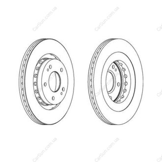 Гальмівний диск передній Citroen C-Crosser / Mitsubishi Galant, Lancer, OutLander / Peugeot 4007 CHAMPION 562528CH