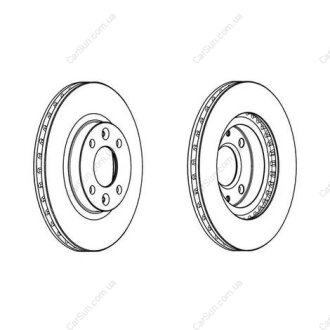 Диск тормозной передний (кратно 2шт.) LOGAN II 12-, SANDERO II 12-/RENAULT CLIO CHAMPION 562960CH