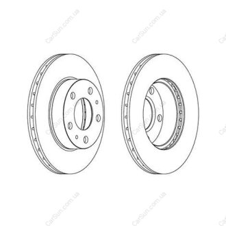 Диск тормозной передний (кратно 2шт.) CITROEN JUMPER Van (230L) (94-02)/FIAT DUC CHAMPION 563021CH