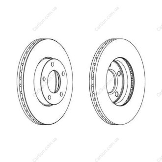 Диск тормозной передний (кратно 2шт.) Mazda 3 (03-14), 5 (05-17) CHAMPION 563028CH