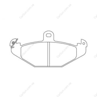 Гальмівні колодки задні Renault Laguna, Safrane / Chrysler Viper / Dodge Viper / Tesla Roadster CHAMPION 571425CH