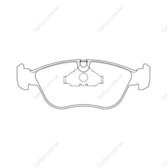 Гальмівні колодки передні Volvo 850, C70, S70, V70, XC70 CHAMPION 571457CH