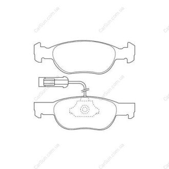 Гальмівні колодки передні Alfa Romeo 145, 146 / Fiat Tipo, Tempra, Ritmo, Punto, Bravo CHAMPION 571882CH