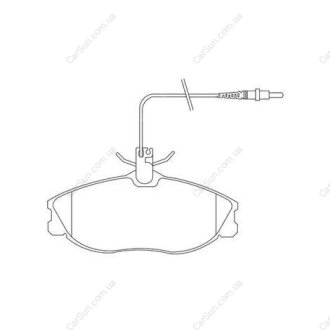 Гальмівні колодки передні Citroen ZX, Xsara / Peugeot 306, 406, 607 CHAMPION 571898CH