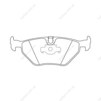 Тормозные колодки задние (17 мм) (система ATE) BMW 5 E39 95-04 CHAMPION 571936CH