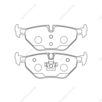 Колодки тормозные дисковые задние BMW 3 (E46) 97-05, 3 Compact (E46) 01-05 (5719 CHAMPION 571960CH