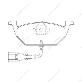 Колодки тормозные дисковые передние AUDI A2, A3 SEAT Leon, Toledo SKODA Octavia VW Beetle, Bora, Golf (4), Polo CHAMPION 571971CH