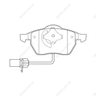 Колодки тормозные дисковые передние AUDI A4, A6, A6 Quattro, Allroad VW Passat CHAMPION 571982CH