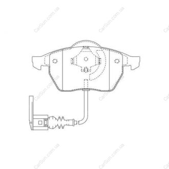 Колодки тормозные дисковые передние AUDI A3, S3 Quattro, TT, TT Quattro SEAT Leo CHAMPION 571984CH