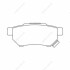 Гальмівні колодки задні Honda Accord, Civic, Prelude, CRX / Rover / MG CHAMPION 572136CH (фото 1)