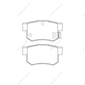 Гальмівні колодки задні Acura Legend / Honda Accord, Civic, CR-Z,I nsight / Suzuki SX4 / Rover 600 CHAMPION 572138CH