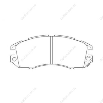 SUBARU Тормозные колодки передн.Subaru Impreza,Legacy 89-00 CHAMPION 572275CH