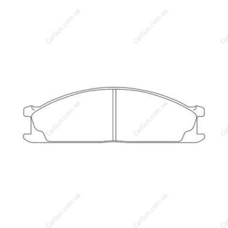 Гальмівні колодки передні Toyota RAV 4, Celica / Subaru SVX / Nissan Navara, NP300, Pathfinder, Pick CHAMPION 572373CH