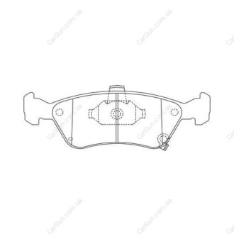 Колодки тормозные дисковые передние Toyota Avensis (97-03) CHAMPION 572400CH