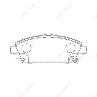 HONDA Гальмівні колодки передн.Accord 1.6 98-,Civic 1.7CTDi/2.0 01- CHAMPION 572464CH