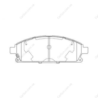 Колодки тормозные дисковые передние NISSAN CIMA (WY33) 96-01, PATHFINDER II (R50 CHAMPION 572466CH