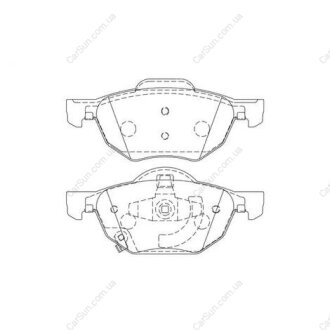 Гальмівні колодки передні Honda Accord VII, Civic X CHAMPION 572480CH