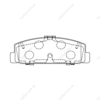 Колодки тормозные дисковые задние MAZDA 6 CHAMPION 572490CH
