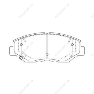 Гальмівні колодки передні Honda II, CR-V Accord VII, Pilot (2002->) CHAMPION 572504CH