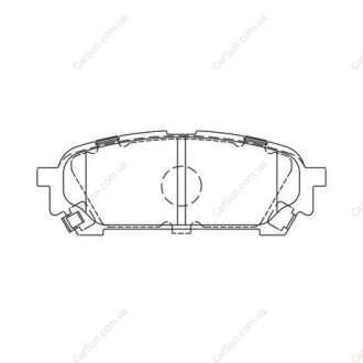 Колодки тормозные дисковые задние SUBARU FORESTER (SG_) 02-12, IMPREZA Estate (G CHAMPION 572529CH