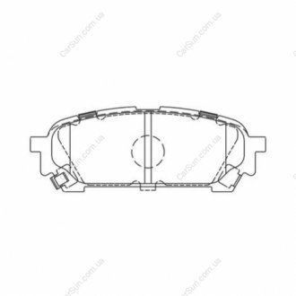 Гальмівні колодки задні Subaru Forester, Impreza CHAMPION 572529CH