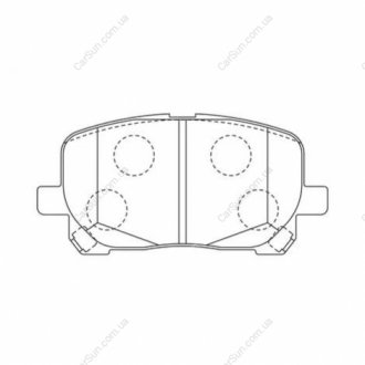 Гальмівні колодки передні Toyota Avensis Verso, Matrix CHAMPION 572546CH