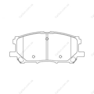 Колодки тормозные дисковые передние Lexus RX300 CHAMPION 572562CH