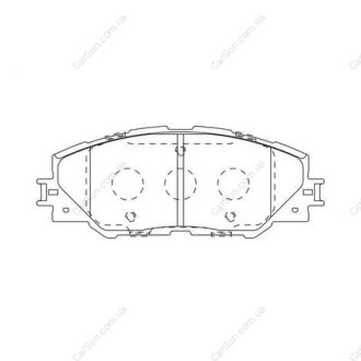 Колодки тормозные дисковые передние TOYOTA Rav 4 III CHAMPION 572569CH