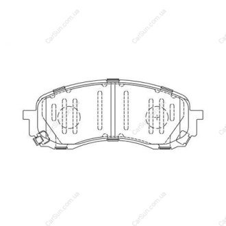 Колодки тормозные дисковые передние SUBARU IMPREZA Estate (GG) 00-08, IMPREZA Ha CHAMPION 572571CH