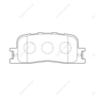 Гальмівні накладки задні Toyota Camry 01-11/Highlander 00-03/Lexus ES 96-06 CHAMPION 572583CH