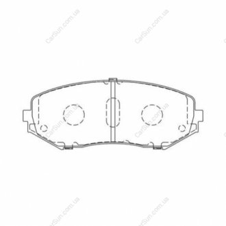 Колодки тормозные дисковые передние SUZUKI GRAND VITARA I (FT, HT) 98-08, GRAND CHAMPION 572584CH (фото 1)