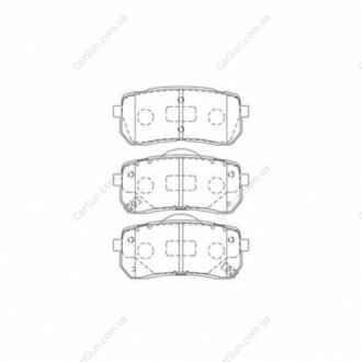 Колодки тормозные дисковые задние HYUNDAI H-1 Travel (TQ) 07-|KIA CARNIVAL / GRA CHAMPION 572596CH