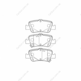 Колодки тормозные дисковые задние TOYOTA Auris CHAMPION 572601CH (фото 1)