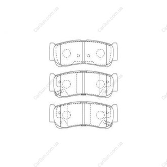 Колодки тормозные дисковые задние HYUNDAI H-1 / STAREX Bus (A1) 97-, H-1 Platfor CHAMPION 572608CH