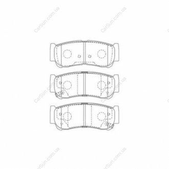 Колодки тормозные дисковые задние HYUNDAI H-1 / STAREX Bus (A1) 97-, H-1 Platfor CHAMPION 572608CH