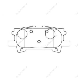 Колодки тормозные дисковые задние LEXUS RX (_U3_) 03-08|TOYOTA HARRIER (_U3_) 03 CHAMPION 572621CH (фото 1)