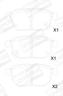 Гальмівні колодки CHAMPION 572632CH