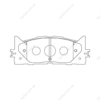 Колодки гальмівні дискові передні LEXUS ES (AVV6_, GSV6_, ASV6_) CHAMPION 572651CH