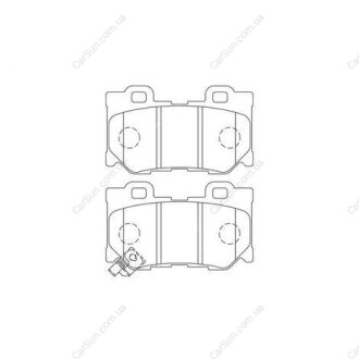 Колодки тормозные дисковые задние INFINITI FX CHAMPION 572659CH
