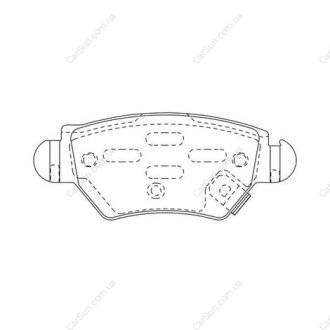 Тормозные колодки задние (16 мм) (система BOSCH) Opel Astra G 98-05 CHAMPION 573010CH